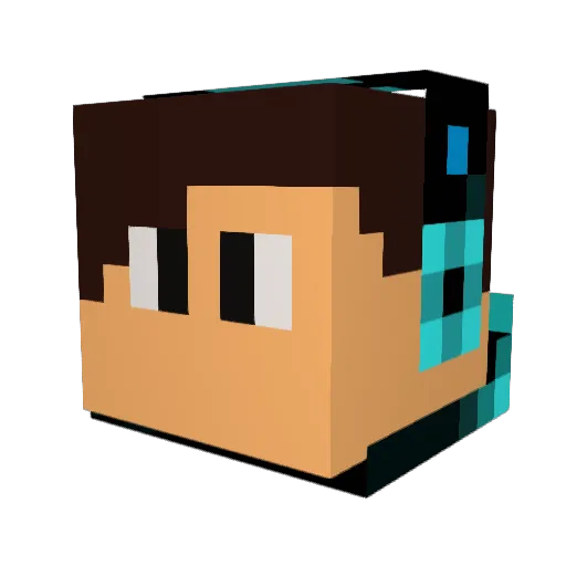 NicholasYem Minecraft avatar head, 3D render