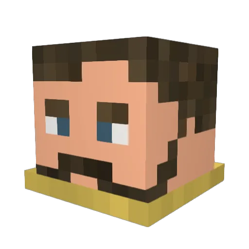 NicholayII Minecraft avatar head, 3D render