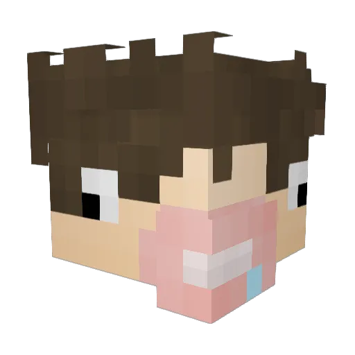 NichtAlex Minecraft avatar head, 3D render