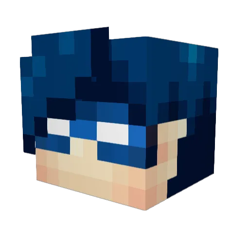 NichtAndre Minecraft avatar head, 3D render