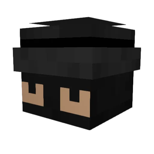 NichtDa Minecraft avatar head, 3D render