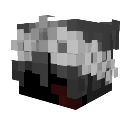 NichtDavin Minecraft avatar head, 3D render