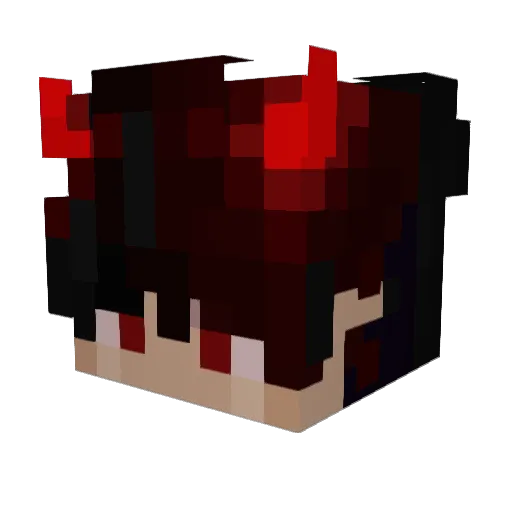 NichtFireTV Minecraft avatar head, 3D render