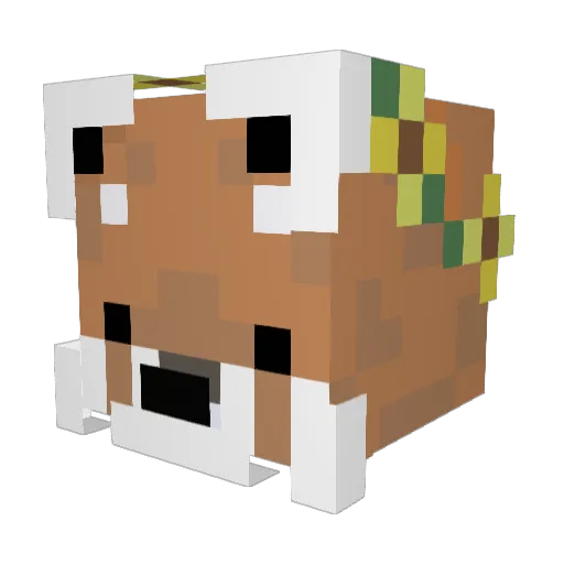 NichtPandi Minecraft avatar head, 3D render