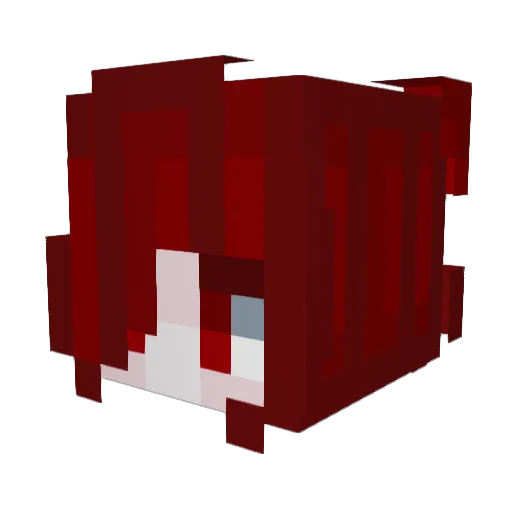 Nicht_Nero Minecraft avatar head, 3D render