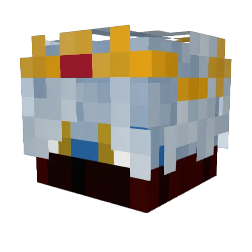 NiciHD Minecraft avatar head, 3D render