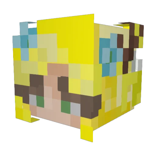 Nicimau5 Minecraft avatar head, 3D render