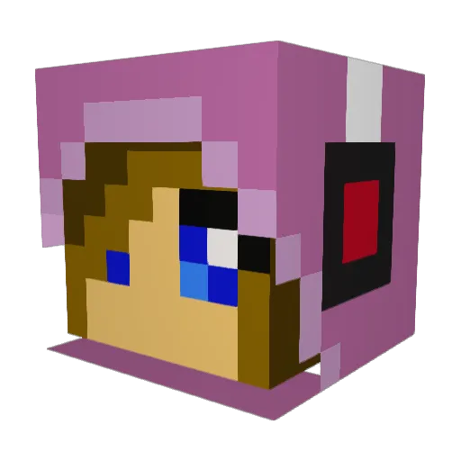 Nick0demus Minecraft avatar head, 3D render