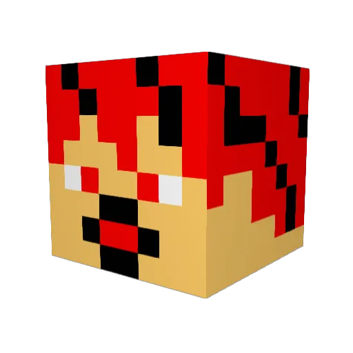 Nick11Connor Minecraft avatar head, 3D render