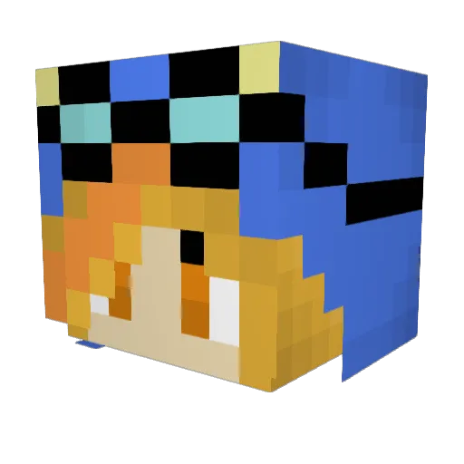 Nick11O1 Minecraft avatar head, 3D render