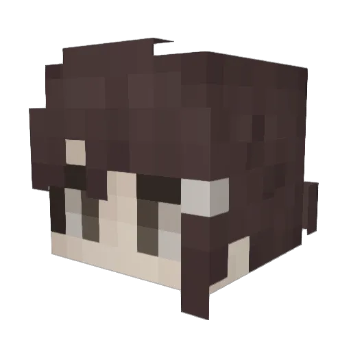 Nick13609 Minecraft avatar head, 3D render