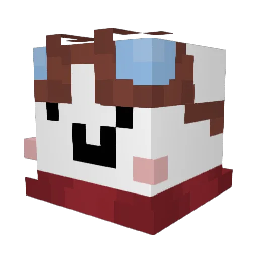 Nick634102 Minecraft avatar head, 3D render