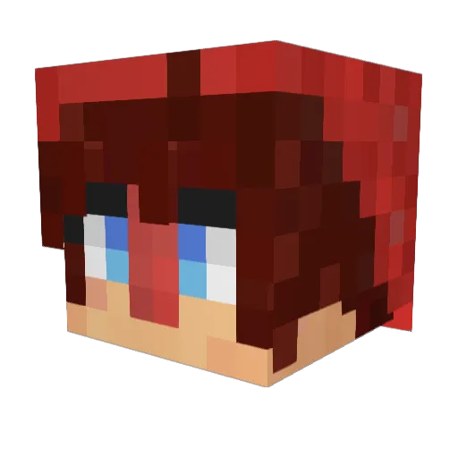 Nick6615 Minecraft avatar head, 3D render