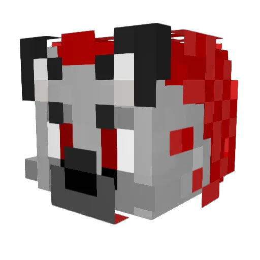 Nick9380 Minecraft avatar head, 3D render