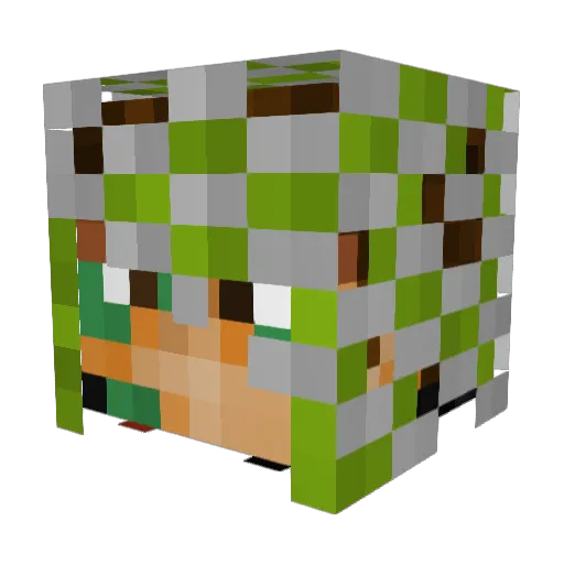 NickA1045 Minecraft avatar head, 3D render
