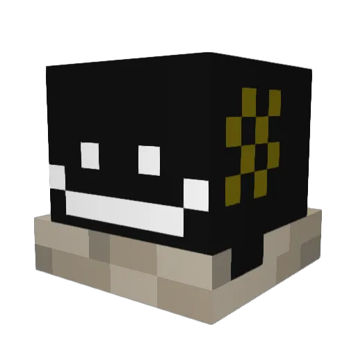 NickAh30 Minecraft avatar head, 3D render