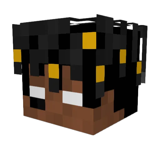 NickB74 Minecraft avatar head, 3D render