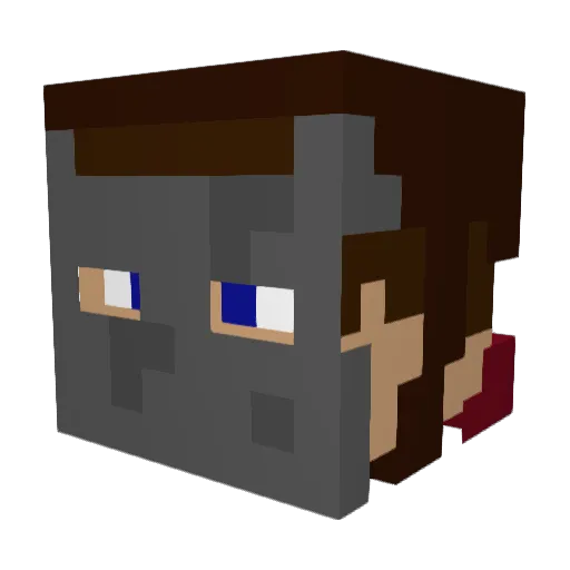 NickBB29 Minecraft avatar head, 3D render