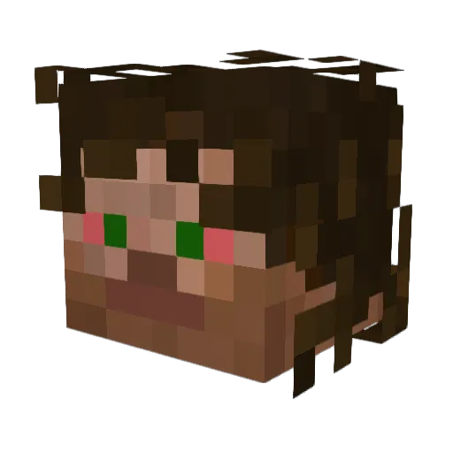 NickBlazed Minecraft avatar head, 3D render