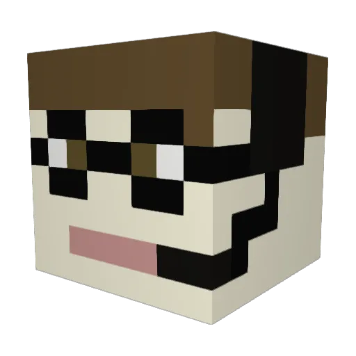 NickCap2004 Minecraft avatar head, 3D render