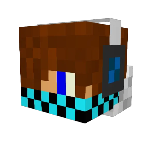 NickCapoManda Minecraft avatar head, 3D render