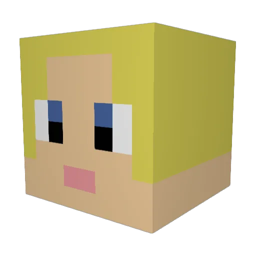 NickCreed Minecraft avatar head, 3D render