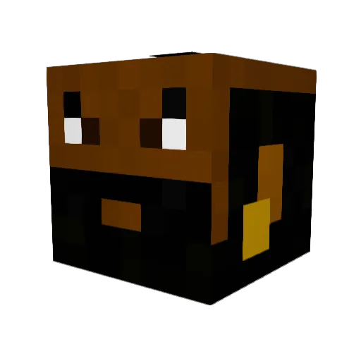 NickDeluxe Minecraft avatar head, 3D render