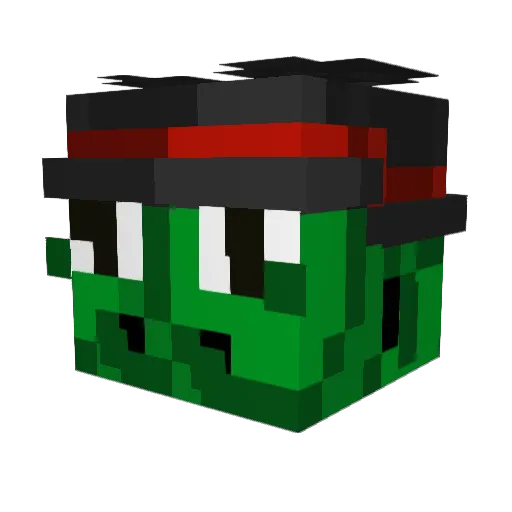NickDerSchnorz Minecraft avatar head, 3D render