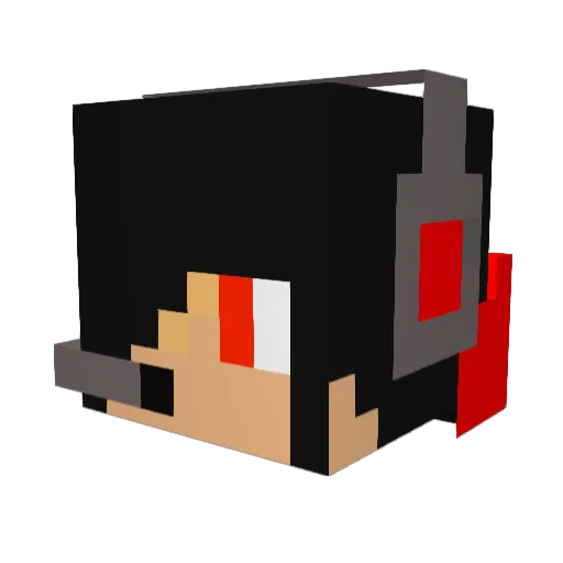 NickEA19 Minecraft avatar head, 3D render