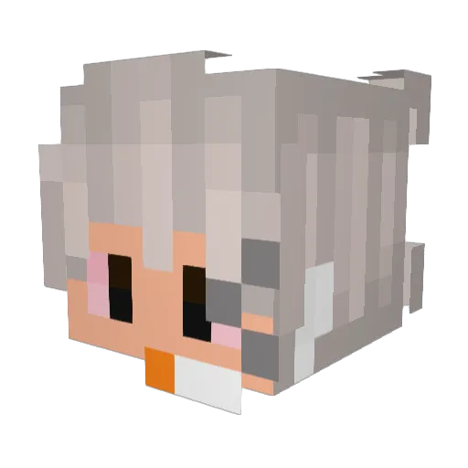 NickEstrelinha Minecraft avatar head, 3D render