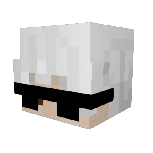 NickHD787 Minecraft avatar head, 3D render