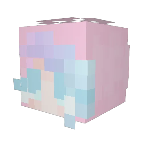 NickHegs Minecraft avatar head, 3D render