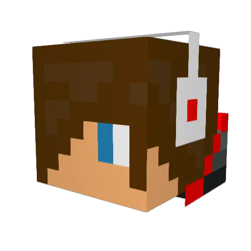 NickIsOnline Minecraft avatar head, 3D render