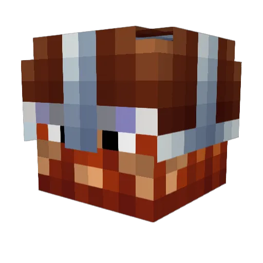 NickKnacks Minecraft avatar head, 3D render