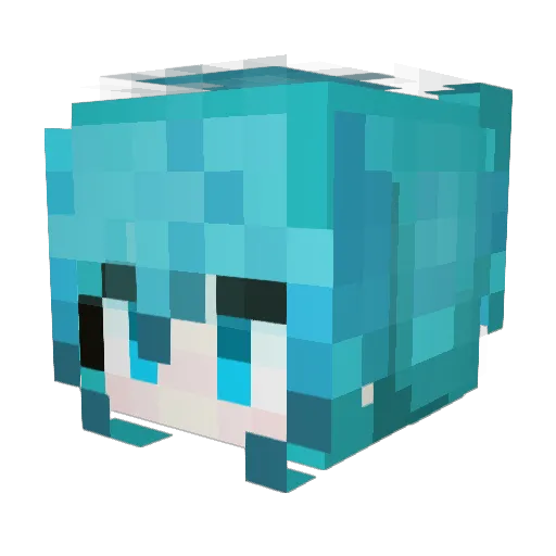 NickKong Minecraft avatar head, 3D render