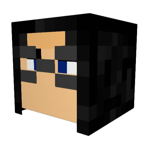 NickLJE Minecraft avatar head, 3D render
