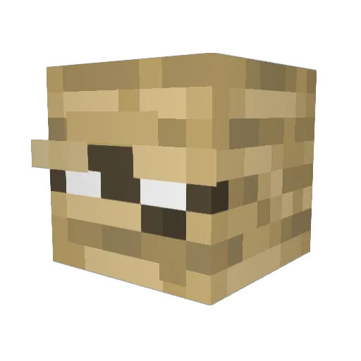NickLe6Theme Minecraft avatar head, 3D render