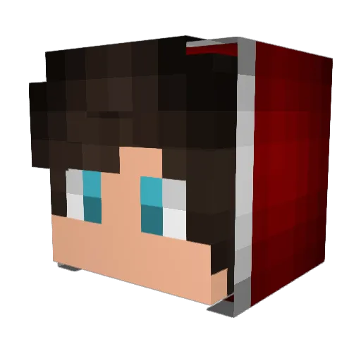 NickLock Minecraft avatar head, 3D render