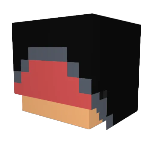 NickLycan Minecraft avatar head, 3D render