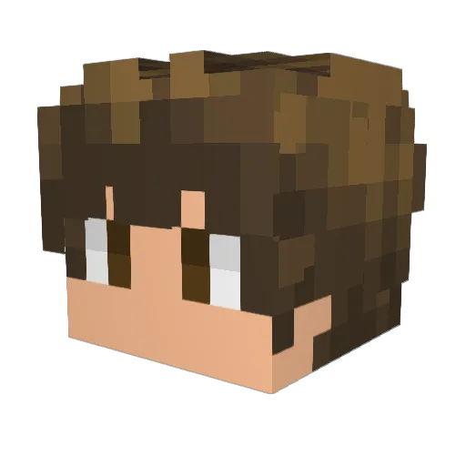 NickMC12904 Minecraft avatar head, 3D render