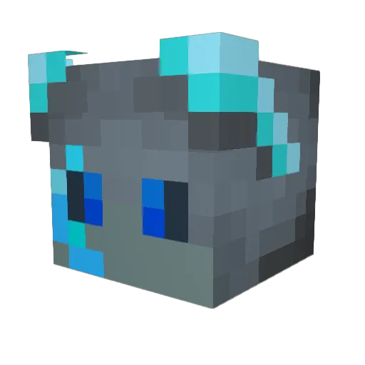 NickMaster055 Minecraft avatar head, 3D render