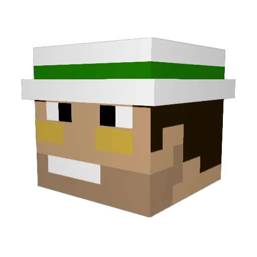 NickMorgan2000 Minecraft avatar head, 3D render