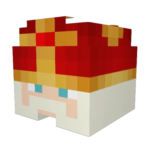 NickOnKipNugget Minecraft avatar head, 3D render