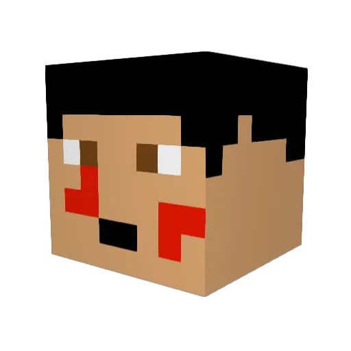 NickParkins14 Minecraft avatar head, 3D render