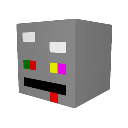 NickProGamer Minecraft avatar head, 3D render