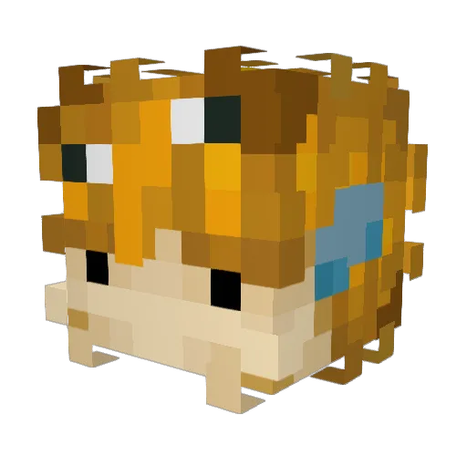 NickSea Minecraft avatar head, 3D render
