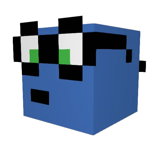 NickSpider0202 Minecraft avatar head, 3D render