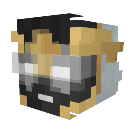 NickSvi Minecraft avatar head, 3D render