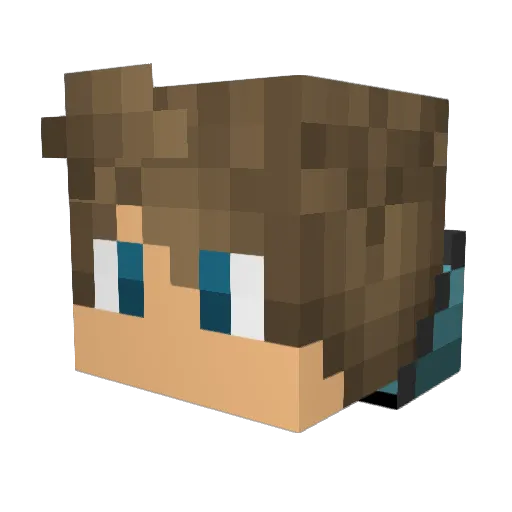 NickTWD Minecraft avatar head, 3D render