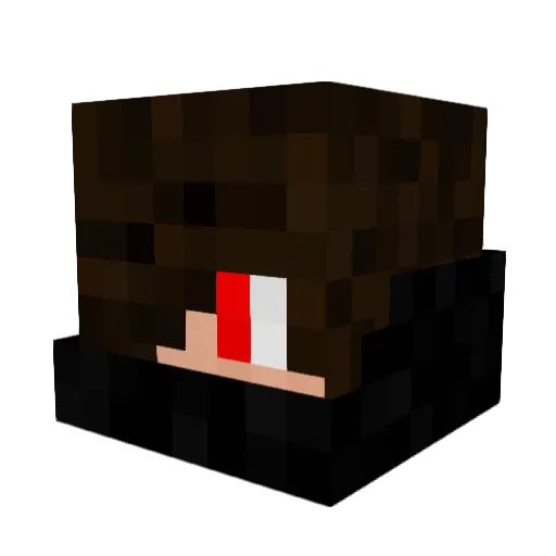 NickTanaka Minecraft avatar head, 3D render